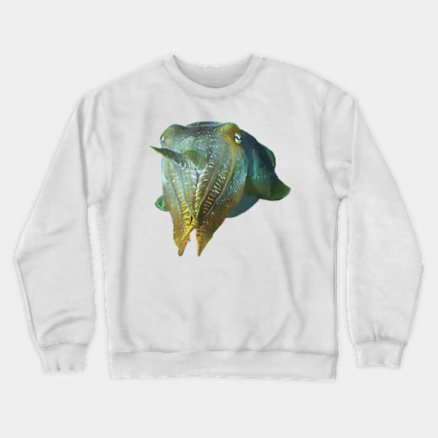 Octopus | Underwater Art iridescent sepia | Crewneck Sweatshirt by Ute-Niemann